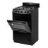 Cocina Escorial Candor S2 Negra Gas Natural Puerta Con Visor