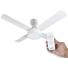 Ventilador De Techo Codini V5rb 4 Palas De Metal 110cm De Diametro Blanco
