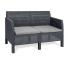 Juego de sillones toomax Matilde 4 piezas negro ratan 26232/7