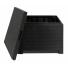 Juego de sillones Toomax Artemide 4 piezas mesa ratona/baulera negro 26233/6