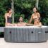 Spa Jacuzzi inflable INTEX Burbuja terapia madera gris 196 X 71CM 25061/4