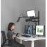 Soporte De Escritorio Intelaid Set-Up 2 Monit + Camara + Micro + Luz IT-SDM