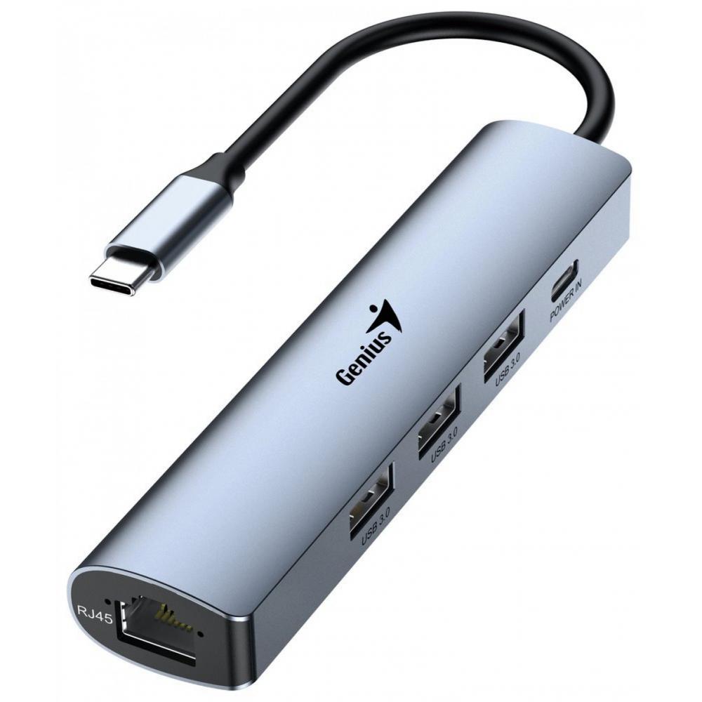 Hub Genius USB-C RJ-45 Ethernet gigabit