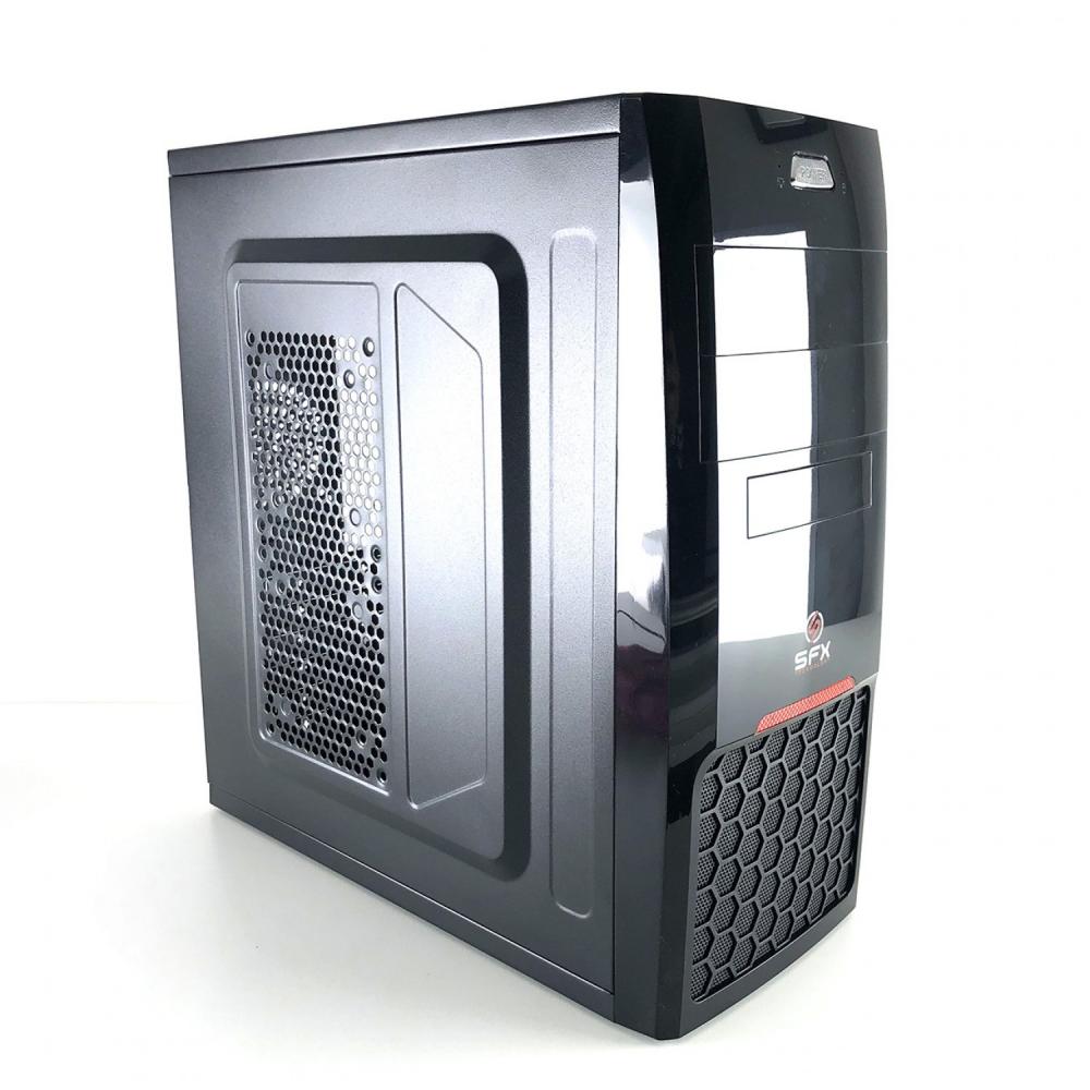 Gabinete SFX Kit 782 Teclado/Mouse  Fuente 500w Color Negro