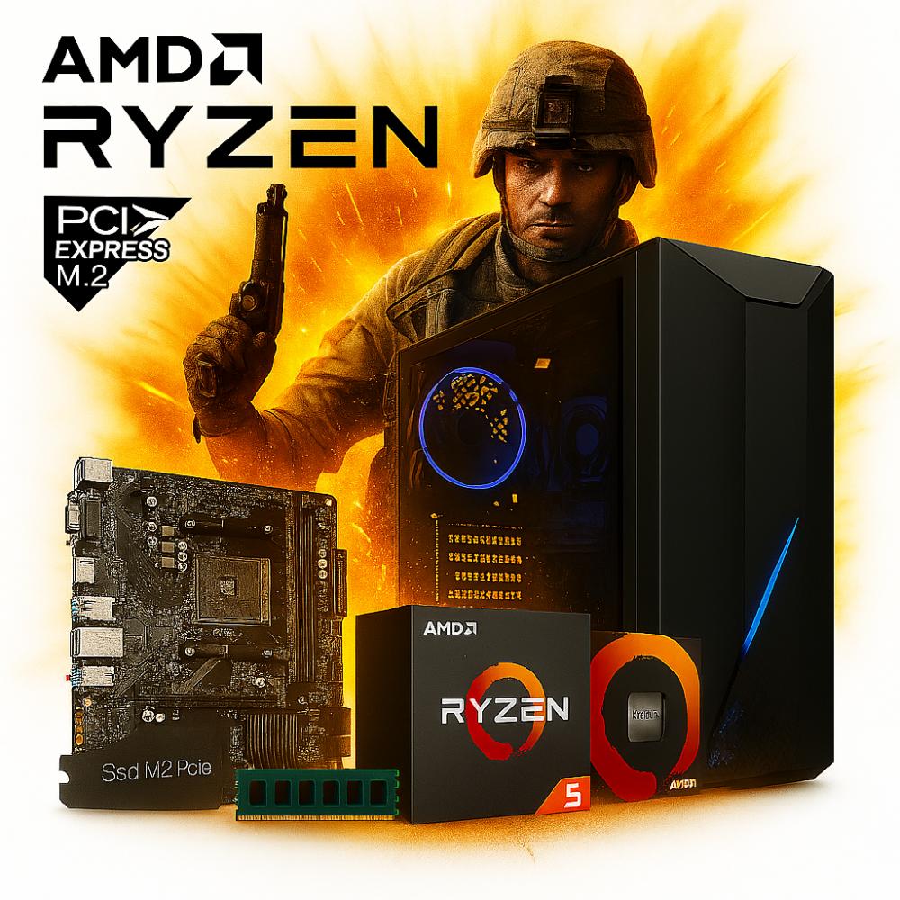 Pc Necxus Gamer Ryzen 5 7600x 16GB DDR5 512Gb M.2 PCIe