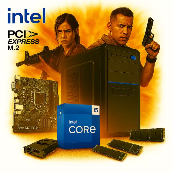 Pc Necxus Gamer Core i7 14700 16GB DDR5 512Gb M.2 PCIe RTX3050 600W 80 PLUS