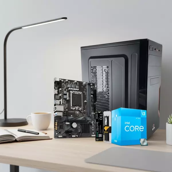 Pc Necxus de Oficina Core I3 12100 8GB 500Gb M.2 SSD