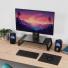 Soporte trust monitor vidrio stand black