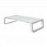 Soporte trust monitor vidrio stand white
