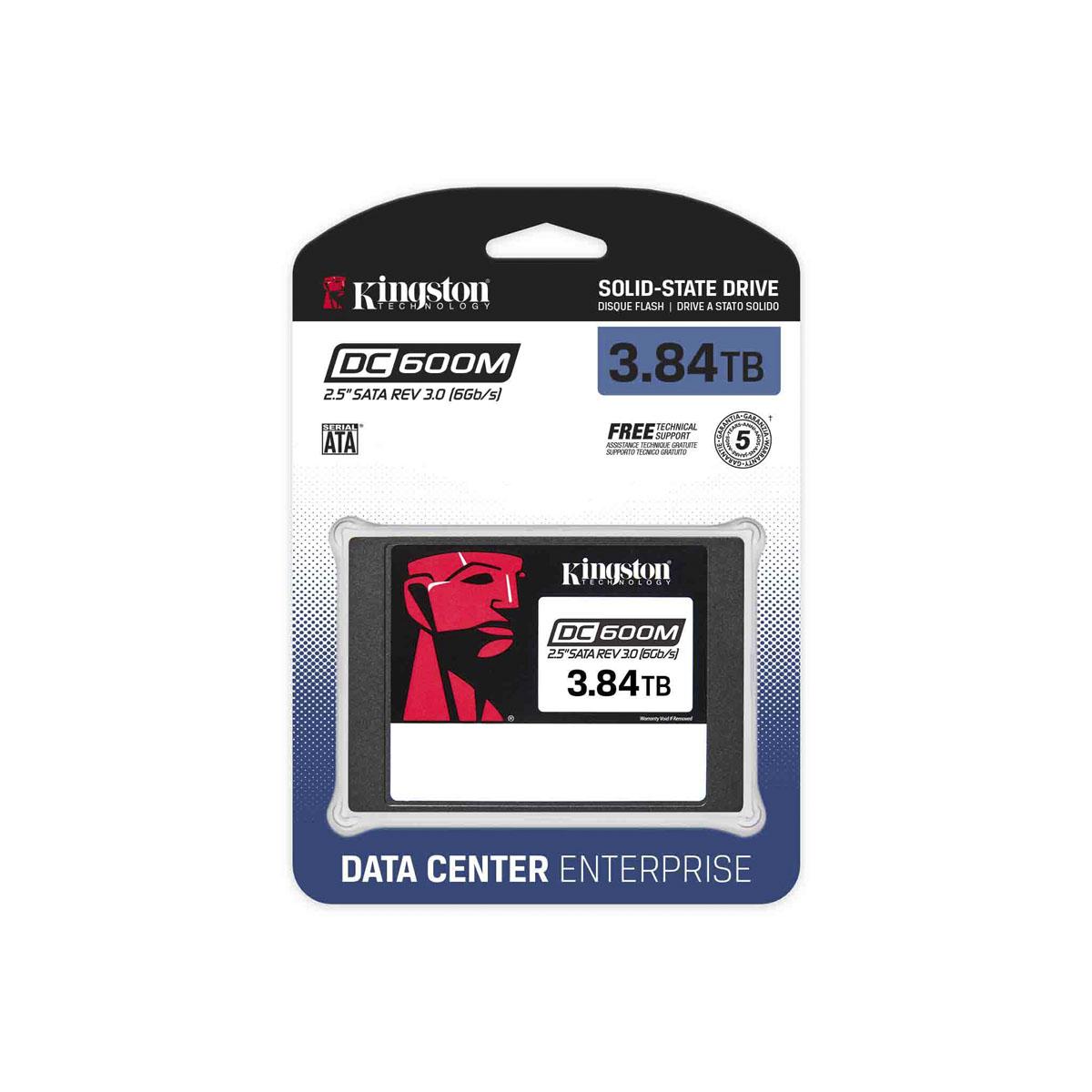 Disco solido interno Kingston 3840GB DC600M 2.5 SATA