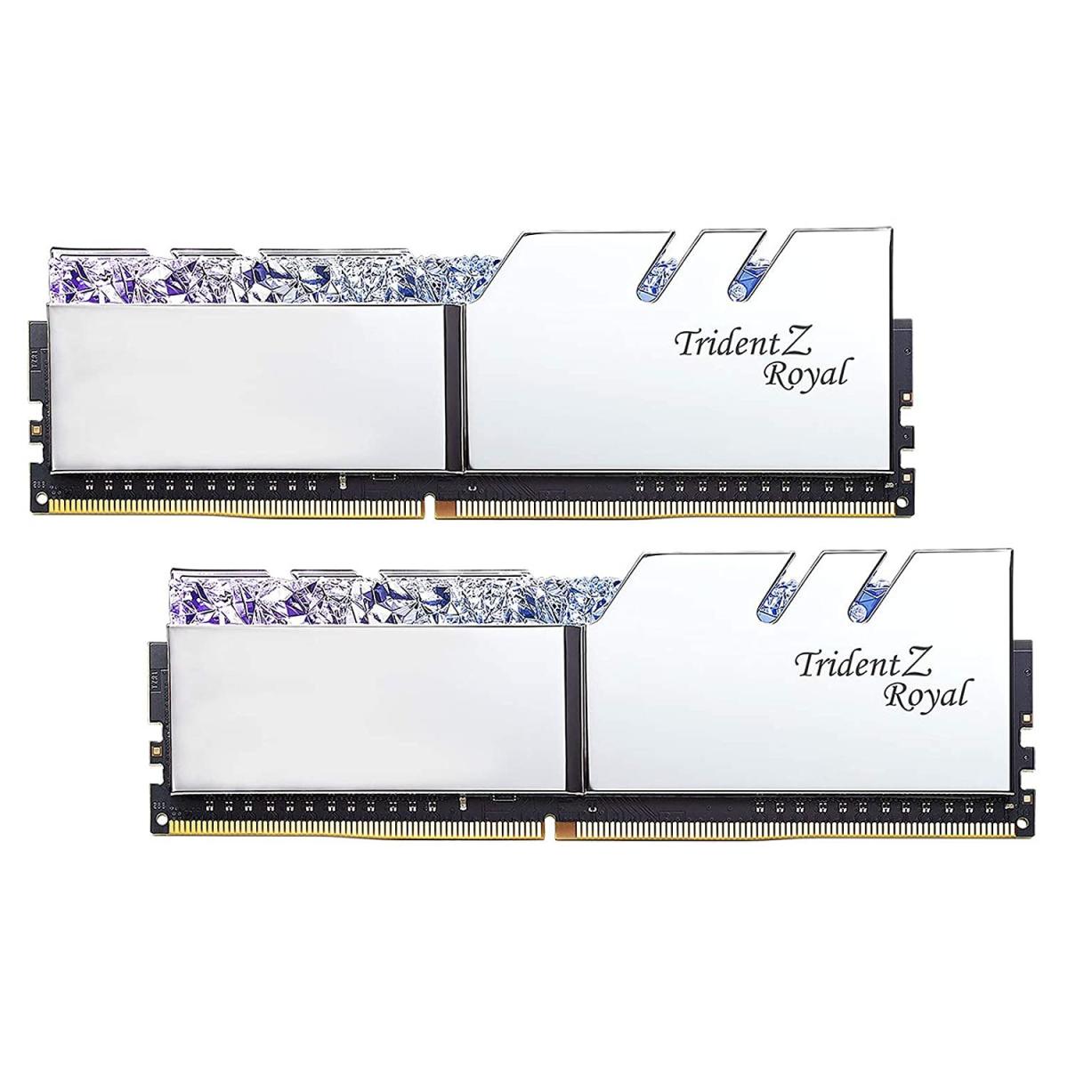 Memoria gskill trident z royal ddr4 16Gb 3600 RGB silver 2x8 1.35