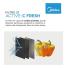 Heladera Inverter Midea Inox Top Mount 340lts C/dispenser