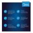 Heladera Inverter Midea Inox Top Mount 340lts C/dispenser