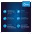 Heladera Inverter Midea Inox Top Mount 412 Litros c/dispenser de Agua