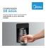 Heladera Inverter Midea Inox Top Mount 412 Litros c/dispenser de Agua