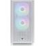 Gabinete gamer thermaltake versa H16 TG RGB Snow White temp glass