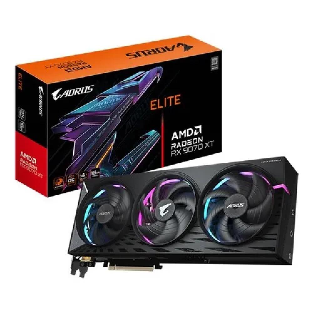 PLACA DE VIDEO GIGABYTE RADEON RX 9070XT AORUS ELITE 16GB