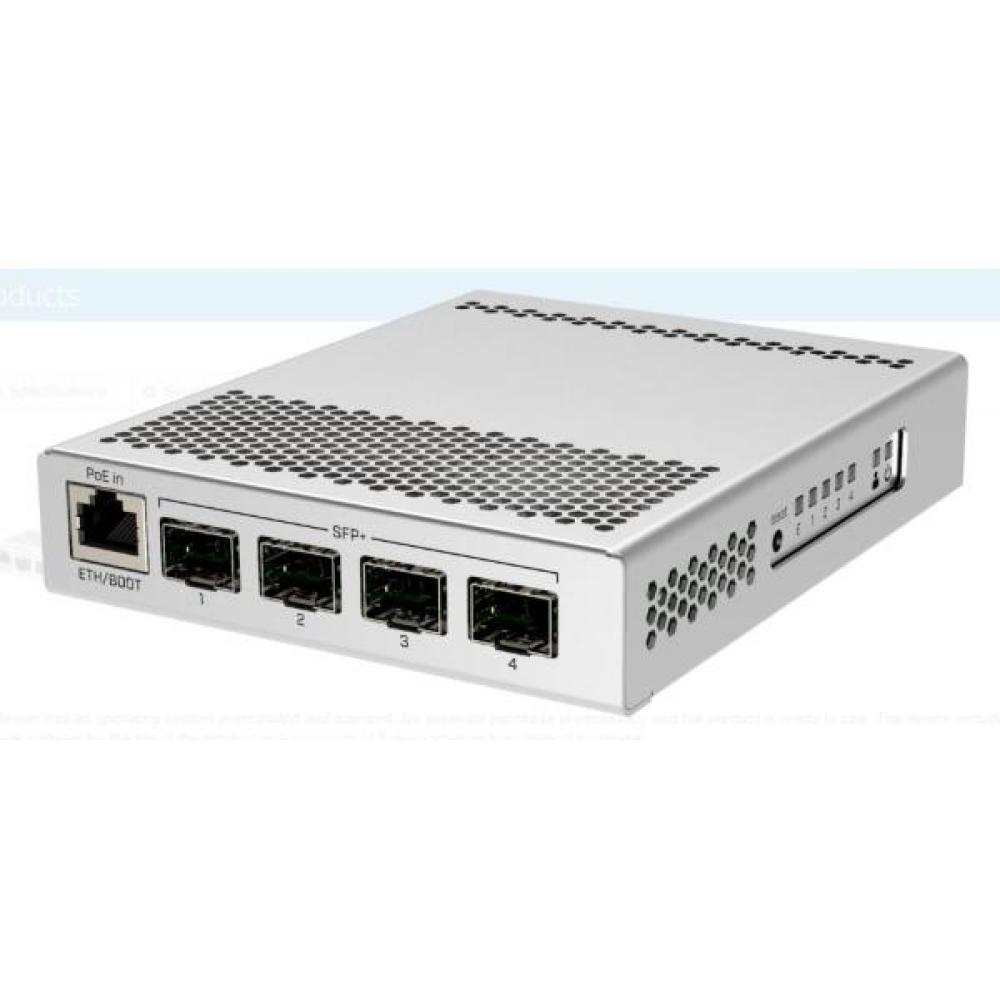 SWITCH MIKROTIK 305-1G-4S+IN 4Ptos SFP+ + 1ETH GB  CRS3051G4SIN