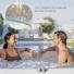 Spa Inflable Intex PureSpa Chevron Deluxe 4 Personas 140 Burbujas