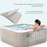 Spa Inflable Intex PureSpa Chevron Deluxe 4 Personas 140 Burbujas