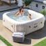 Jacuzzi Spa inflable Intex New Burbuja Terapia Chevron Cuadrado 174 x 174 x 71 c
