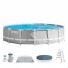 Pileta Estructural Redonda Intex Prism Frame Premium 427 x 107 Cm 25634/4 + Somb
