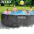 Pileta Estructural INTEX Greywood Premium 457 x 122 Cm + Bomba 25336/5 + Red de 