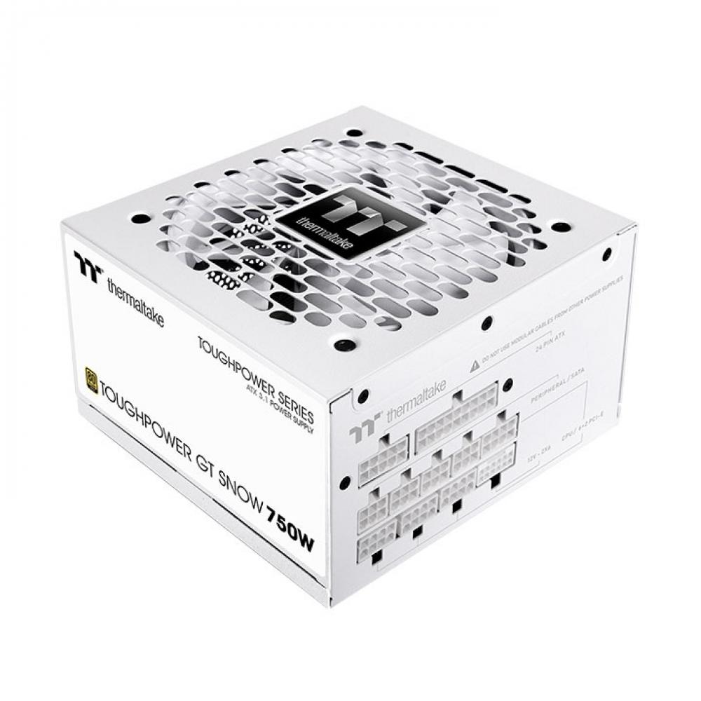 Fuente gamer thermaltake tp GT 750W analog 80 plus gold white