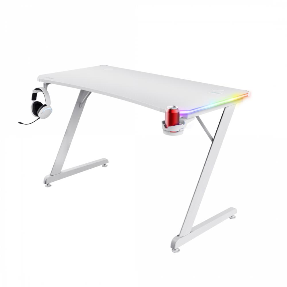 Escritorio trust GXT709W luminus RGB white
