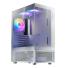 Gabinete Mid Tower Xpg Invader X Mini 5 Fan Argb Vidrio Templado White