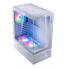 Gabinete Mid Tower Xpg Invader X Mini 5 Fan Argb Vidrio Templado White