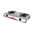 Anafe industrial foco 2 hllas acero inoxidable c/encendido