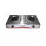 Anafe industrial foco 2 hllas acero inoxidable c/encendido