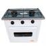 Cocina bram-metal 2 hllas y horno visor c/plan acero y resp Gas Envasado bla