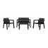 Silla toomax silla+mesa toomax riviera-4seats ratan negro