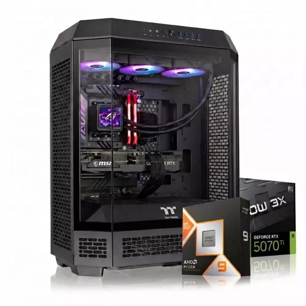 PC Necxus Gamer Elite Ryzen 9 9900X3D con Radeon RX 9070 16GB