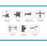 SOPORTE INTELAID DE ESCRITORIO TRIPLE 13/27 VESA 100X100 IT-DB3E