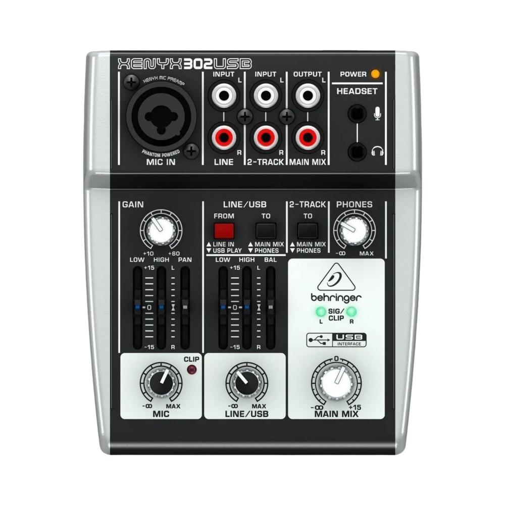 Consola behringer 302usb xenyx de mezcla
