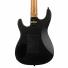 Guitarra Eléctrica Profesional Newen Super Strato Color Black Wood