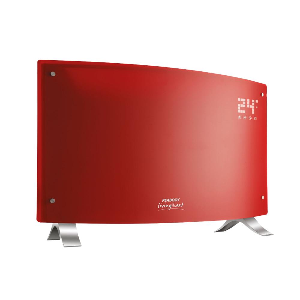 Panel calefactor vitroconvector peabody 2000w luz led rojo