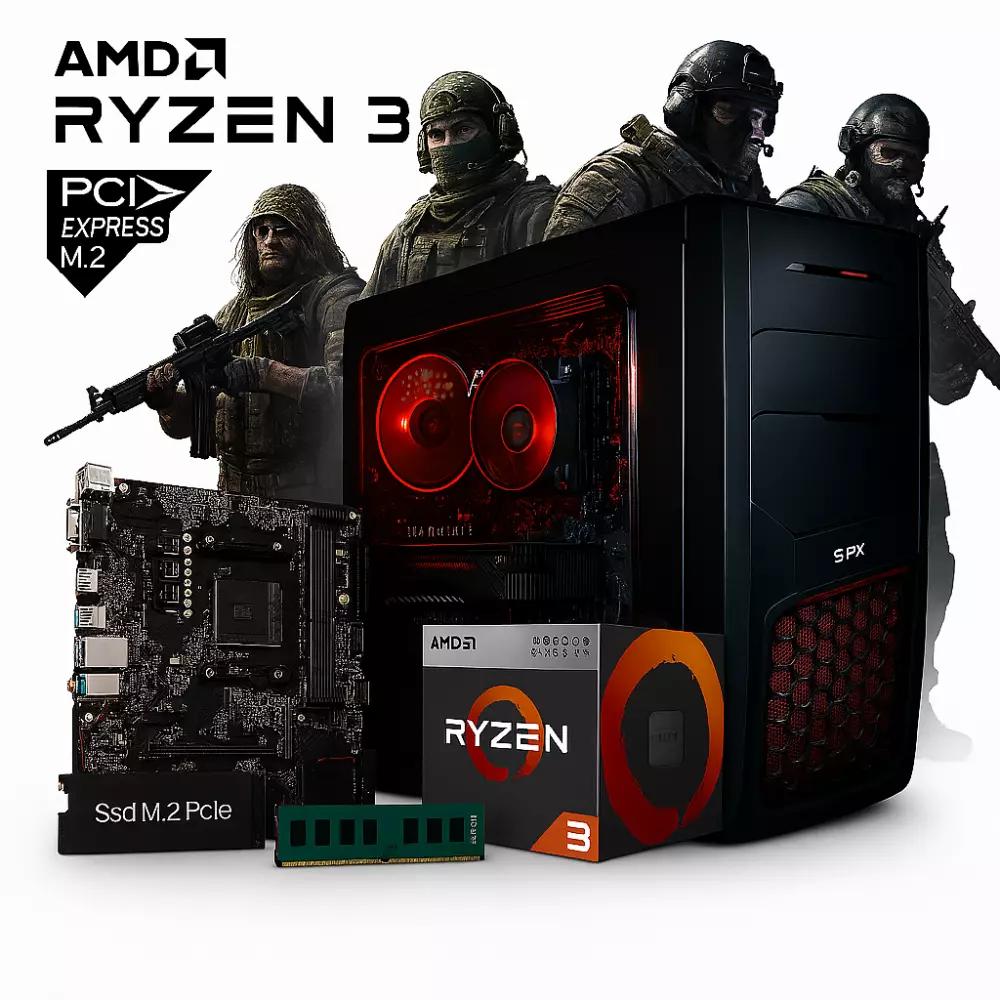 Pc Necxus Gamer Ryzen 5 8600G 8GB 1TB SSD Gabinete KIT