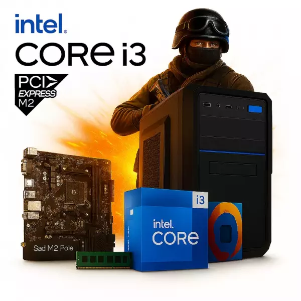 Pc Necxus Gamer Core I3 12100 16GB 1Tb M.2 SSD