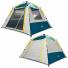 CARPA FOCO 4 PERSONAS 210 X 240 X 150 CM  GRIS Y AZUL