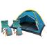 Carpa foco combo 2 sillas +2 bolsas dormir + 2 mochilas