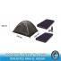 Carpa foco combo Carpa + 2 Colchones inflables + Inflador