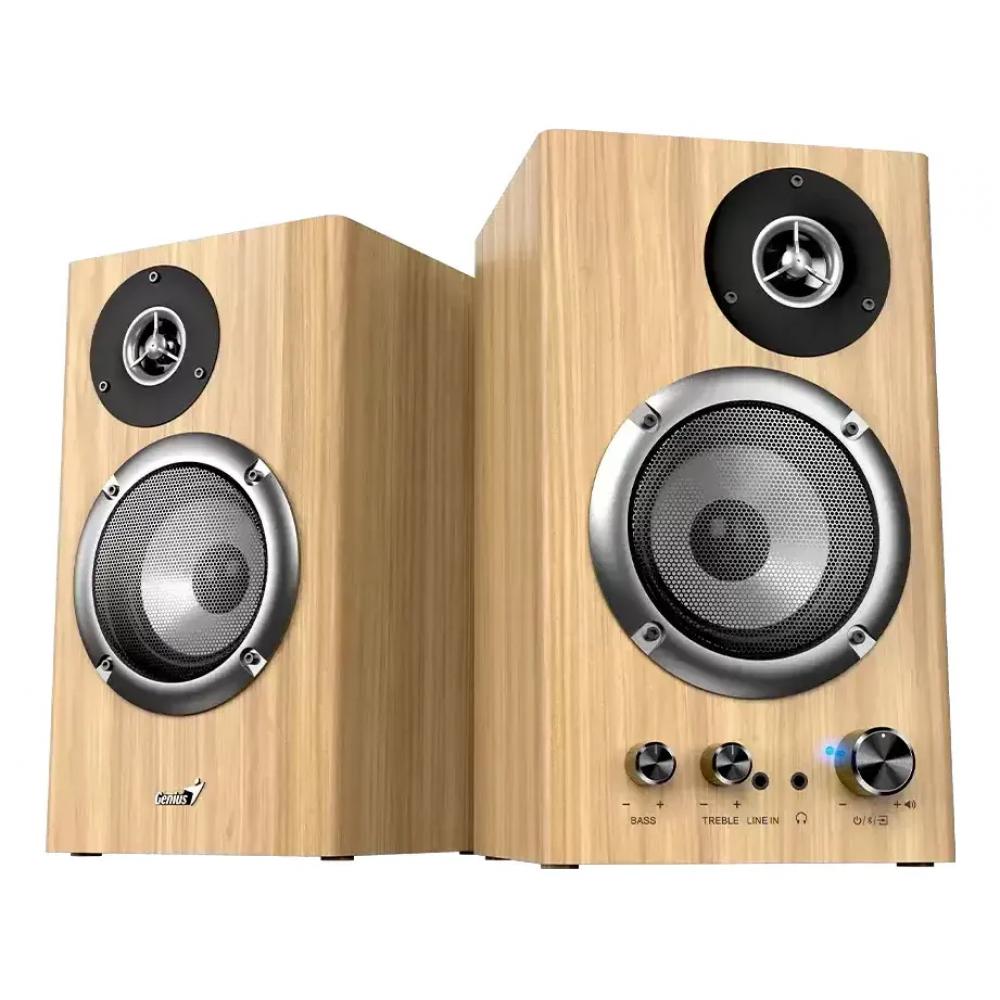 PARLANTE BLUETOOTH GENIUS SP-HF1812BT 50W PINE WOOD