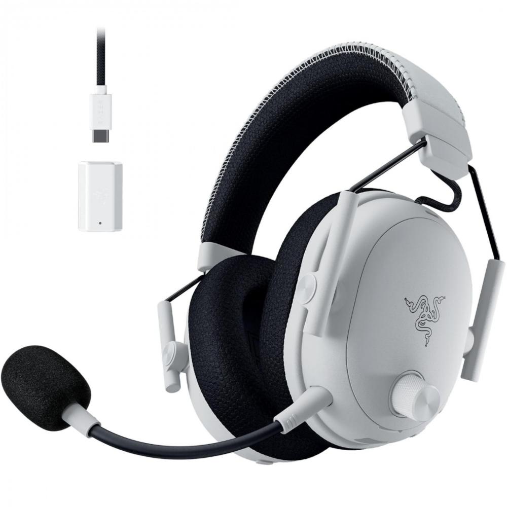 Auricular razer blackshark v3 pro white hyperspeed wireless+bt anc thx