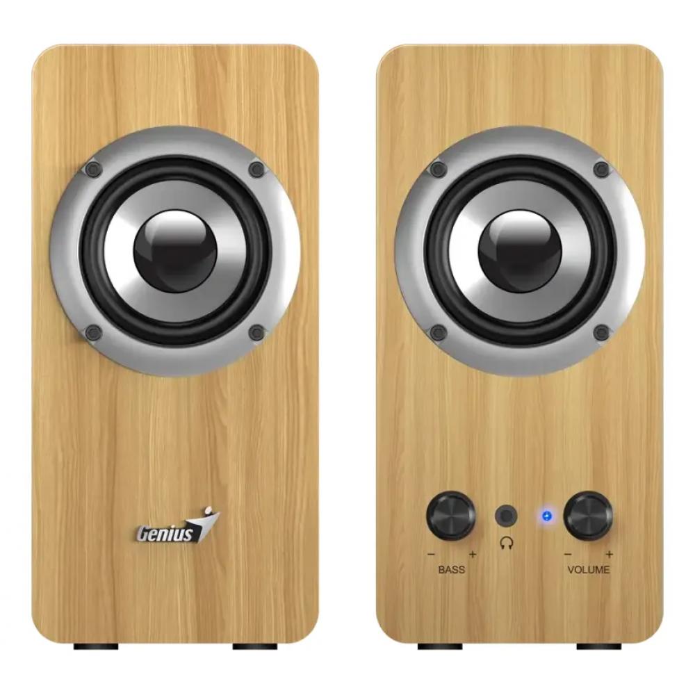 Parlante PC Genius 2.0 10 Watts pine wood