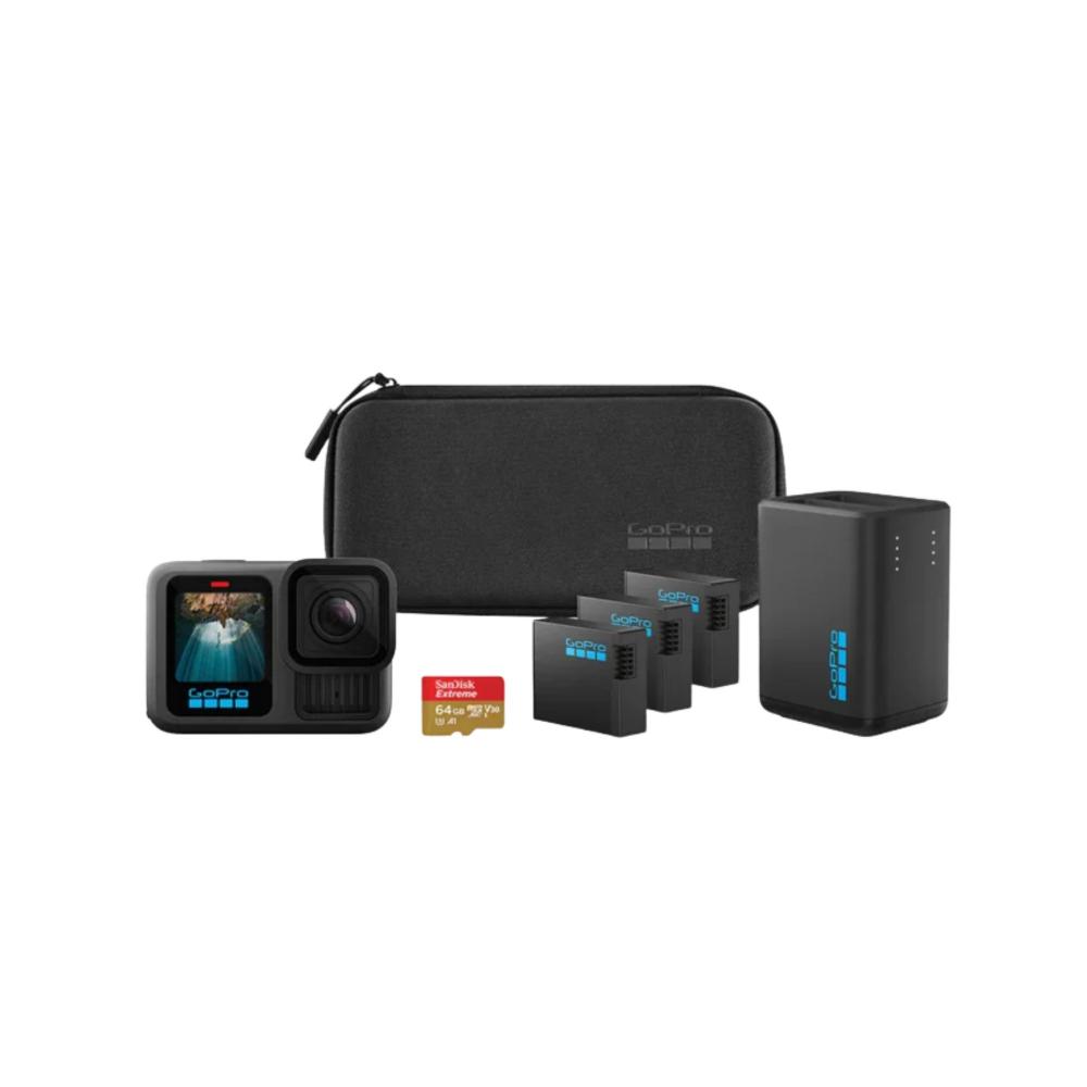 Camara gopro hero 13 black extended power bundle 3 baterias microsd