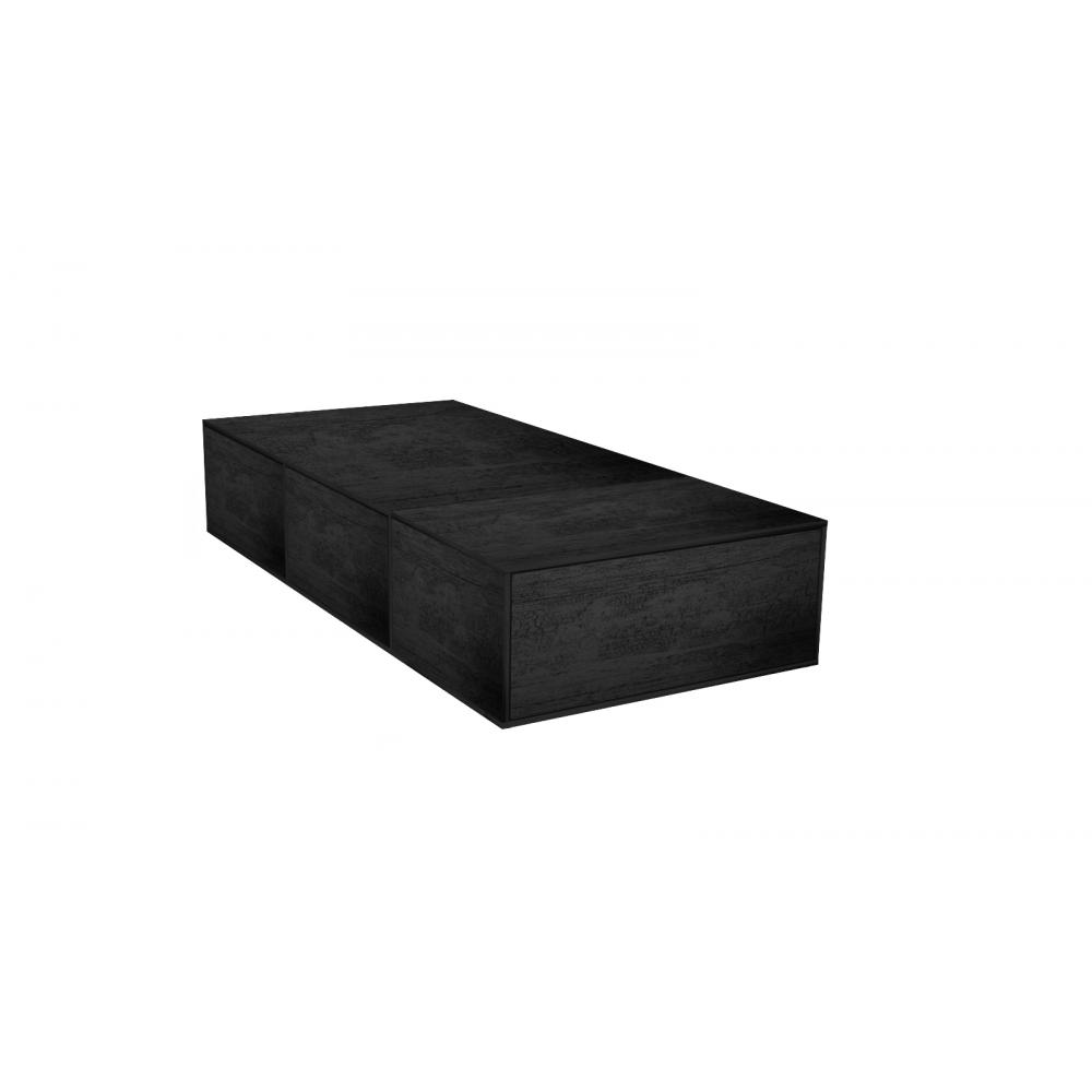 BASE DE COLCHON CON 3 CAJONES 90 CM ANCHO